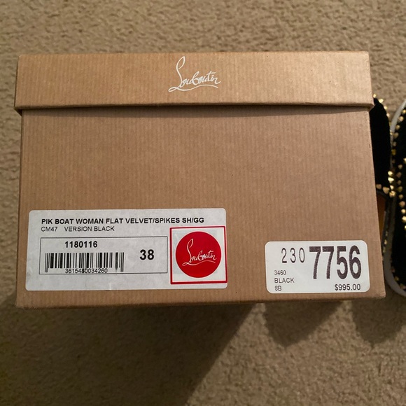 Christian Louboutin Velvet Spiked Sneakers - Picture 5 of 8